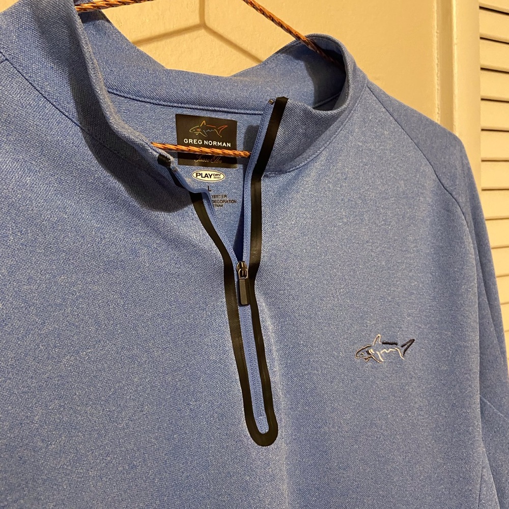 Greg Norman Light Blue Active Pull Over